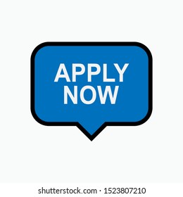 Apply Now Icon - Vector, Sign and Symbol or Banner for Design, Presentation, Website or Apps Elements. 