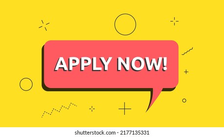 Apply Now Job Submit Button Icon. Apply Now Click Cursor Yellow Background