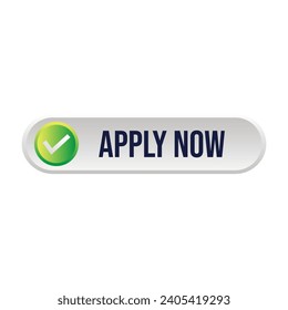 Apply now job submit button icon. Vector apply now button.