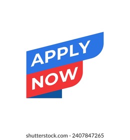 Apply now job submit button icon. Vector apply now button.