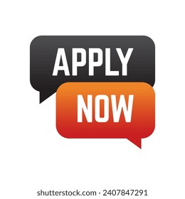Apply now job submit button icon. Vector apply now button.