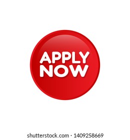 apply now label.red label,sticker,sign. white text and red label