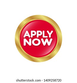 apply now label.red label,sticker,sign. white text and red label