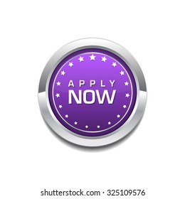 Apply Now Purple Circular Vector Button
