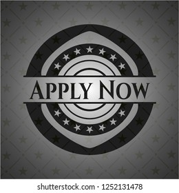 Apply Now retro style black emblem