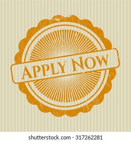 Apply Now rubber stamp