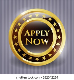 Apply Now shiny badge