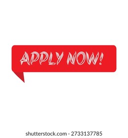 Apply Now tag label design.