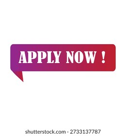 Apply Now tag label design.