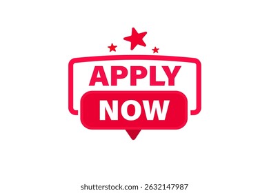 apply now, text web template. web button, application Design, Element, learn, apply now, template, accept cookies design, level, sign, speech, bubble  banner, white background. 
