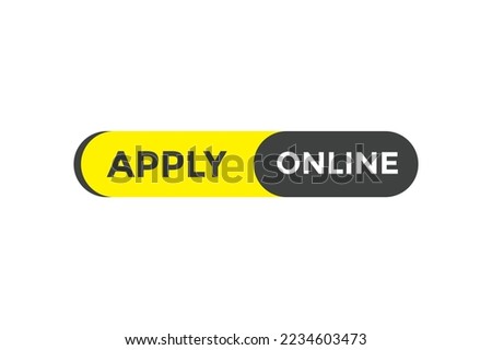 Apply online button web banner template Vector Illustration
