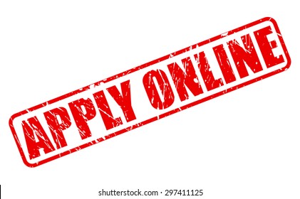 Apply online red stamp text background