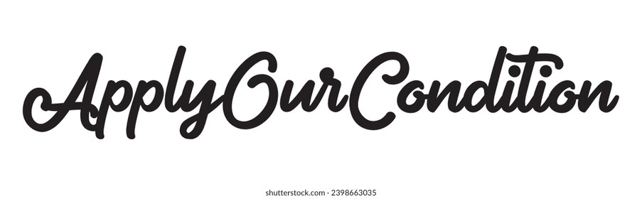 apply our condition text on white background.