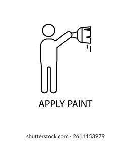 apply paint icons  symbol vector elements for infographic web