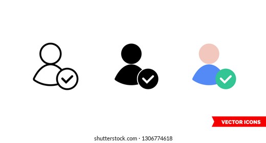 Apply skin icon of 3 types: color, black and white, outline. Isolated vector sign symbol.