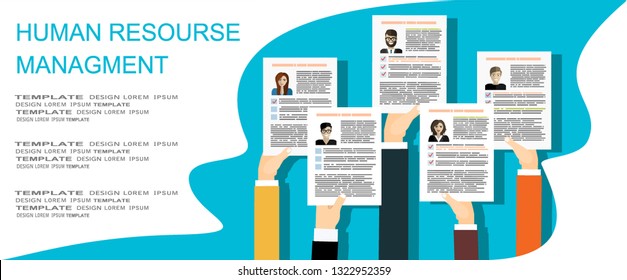 Applying for job, giving CV, job competition vector concept 