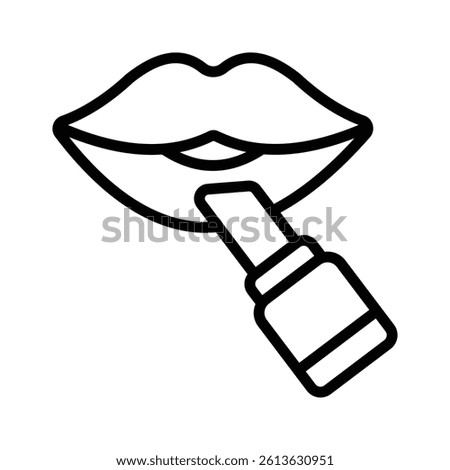 Applying lipstick for a vibrant and stylish appearance