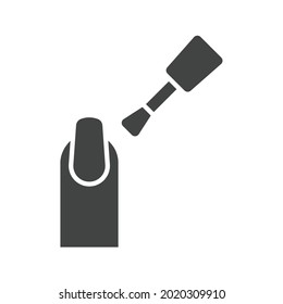 Applying Nailpolish icon vector image. Can also be used for Clothes and Accessories. Suitable for mobile apps, web apps and print media.