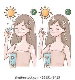 Applying Sunscreen for Skin Protection and Glow
