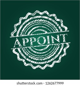Appoint with chalkboard texture