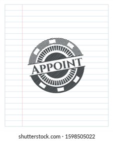 Appoint penciled. Vector Illustration. Detailed.