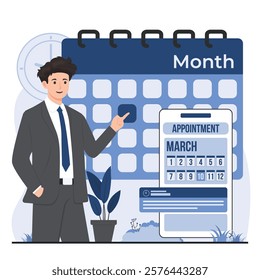 appointment booking concept and efficient time management schedule on calendar business planning - Powered by Shutterstock - Get 15% off with code: PIKWIZARD15