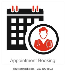 Appointment Booking vector icon concept design