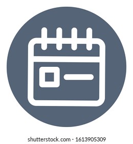 
Appointment, calendar Bold Vector Icon which can be easily edited or modified
