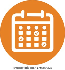 Icono de cita, calendario, evento, vector de programación