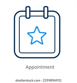 Appointment and calendar icon concept