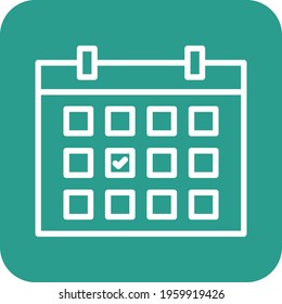 Appointment, date, event icon vector image. Can also be used for customer support. Suitable for use on web apps, mobile apps and print media.