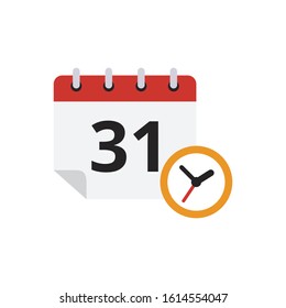 Appointment date vector flat icon