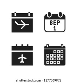 appointment icon. 4 appointment vector icons set. calendar icons for web and design about appointment theme