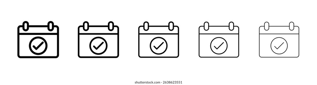 Appointment icon concept. graphic design, logo, Web, UI.
