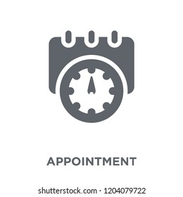 Appointment icon. Appointment design concept from Human resources collection. Simple element vector illustration on white background.