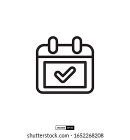 appointment icon, design inspiration vector template for interface and any purpose