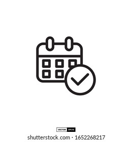 appointment icon, design inspiration vector template for interface and any purpose