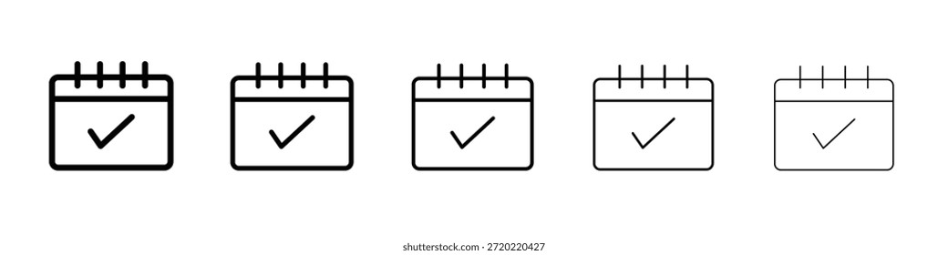 Design des Terminsymbols, Logo, App, Benutzeroberfläche. Vektorgrafik, EPS