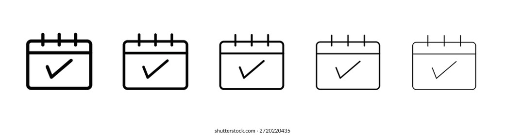 Design des Terminsymbols, Logo, App, Benutzeroberfläche. Vektorgrafik, EPS
