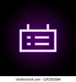 Appointment icon. Elements of web in neon style icons. Simple icon for websites, web design, mobile app, info graphics