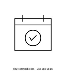 Appointment icon logo sign set vector outline