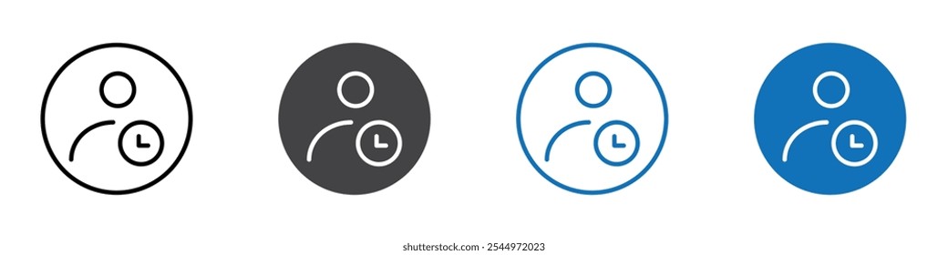 Appointment icon Logo sign in thin line outline
