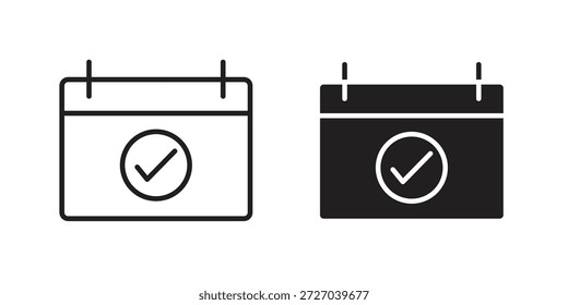 Appointment icon on white background. Stock vector icon