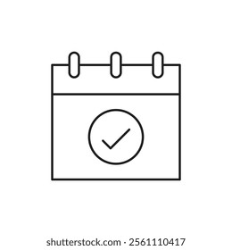 Appointment icon Outline vector line symbol