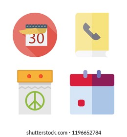 appointment icon set. vector set about agenda and calendar icons set.