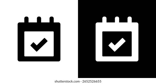 Appointment icon symbol collection. Flat vector stock illustration.