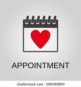 Appointment Icon Appointment Symbol Flat Design Stock Vector (Royalty ...