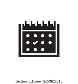 Appointment icon Thin line flat illustration