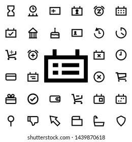 Appointment icon. Universal set of web for website design and development, app development