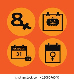 appointment icon. appointment vector icons set march calendar and halloween date on calendar